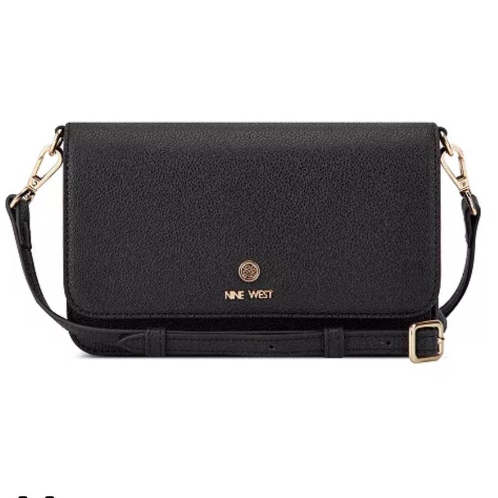 Nine West Black Crossbody Bag wallet with room for phone
